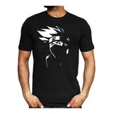 Camiseta Camisa Masculina Casual Naruto, Anime - Kakashi