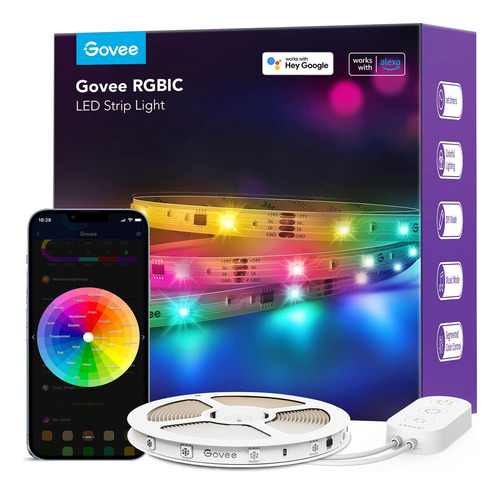 Govee Tira Luces Led Bluetooth 5mt Rgbic