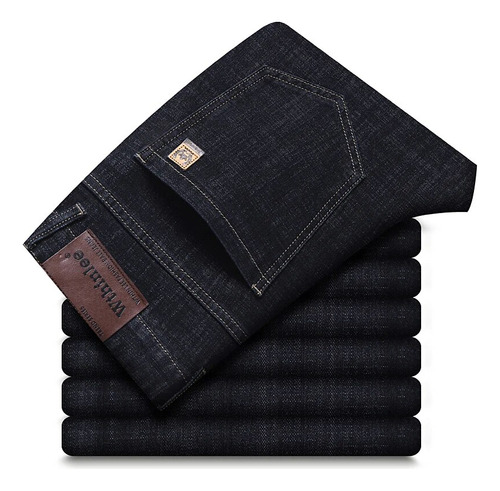 Pantalones Vaqueros Elásticos De Corte Recto Para Hombre, De