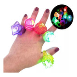 12 Anillos Luminoso Luz Led Fiestas Batucadas Niños Figuras