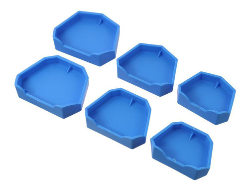 Base Dental De 6 Piezas, Color Azul, Modelo Dental