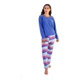 Conjunto De Pijama Polar Dama Happy Dawn Lineas