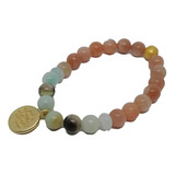 Pulsera Piedras Del Sol Y Amazonitas Naturales