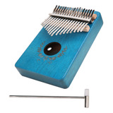 Piano De Mano Kalimba, Caoba, Pequeño, Portátil, 17 Teclas,