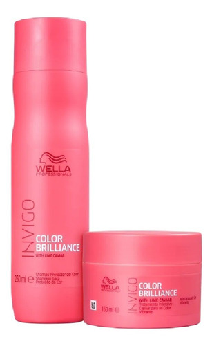 Wella Prof Invigo Color Brilliance Shampoo250ml+mascara150ml