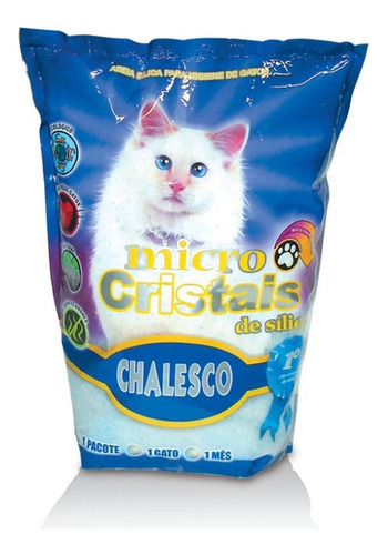 Areia Higiênica Chalesco Micro Cristais Para Gatos -1,8kg X 1.8kg De Peso Neto