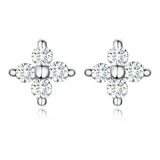 Aretes Topos Topitos Mujer Baño Plata 925 Joya Cristal Austr