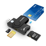 Lector De Tarjetas Rocketek Cr310 Usb 3.0 Sim / Sd / Msd/mmc