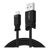 Cable Para iPhone Ringke Usb Smart Fish Reforzado Color Negro