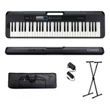 Kit Teclado Sensitivo Casio Cts300 Fuente + Soporte + Funda