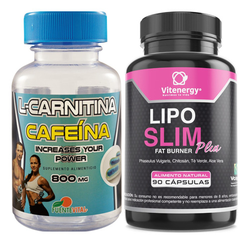 Lipo Slim + L-carnitina - Control De Peso. Pack Oferta!