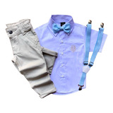 Conjunto Social Infantil Masculino Batizado Casamento 1ao 16