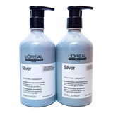 2x Shampoo Silver  Loreal Professionnel 500ml Matizador 