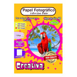 Papel Fotográfico Adhesivo Mate Autoadhesivo X 100 Hojas