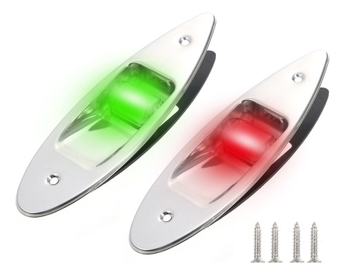 Luces De Navegación Led Rojas Marinas De 12 V Y Verde