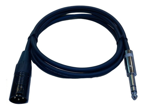 Par (2) Cables Xlr Plug Trs Balanceados Monitores Grabacion