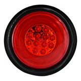 Plafon Led Gel P/camión Alta Y Baja Luz Roja Contorno Negro