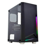 Gabinete Gamer K-mex Hawk Ii Cg01kt Rgb Mid Tower Atx Preto