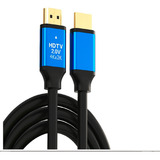 Cable Hdmi 2.0 4k Full Hd 1080p Conector Dorado 1,5 Metros