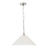 Lampara Colgante Conica 1 Luz Vidrio Italiano 45 Cm Clasico