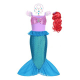 Vestido De Sirena Para Niña Pequeña, Ropa De Fiesta De Princ