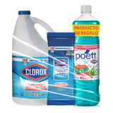 Kit Blanqueador 5,8l+ Toallitas 120u+ Poett 900ml Regalo