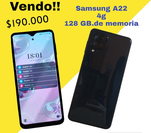 Celular Samsung A22 4 G 128 Gb.