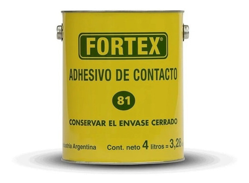 Cemento Contacto Fortex C 81 De 4 Litros Adhesivo Simil 90