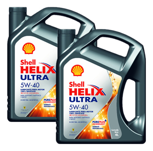 Aceite Shell Helix Ultra 5w40 Sintético 8 Litros.