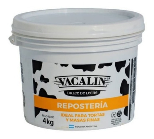 Dulce De Leche Vacalin Repostero X4kg - Cotillón Waf