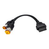 Amhtdol Cable Obd2 Para Harley 4pin+6pin 2 En 1 Adaptador De