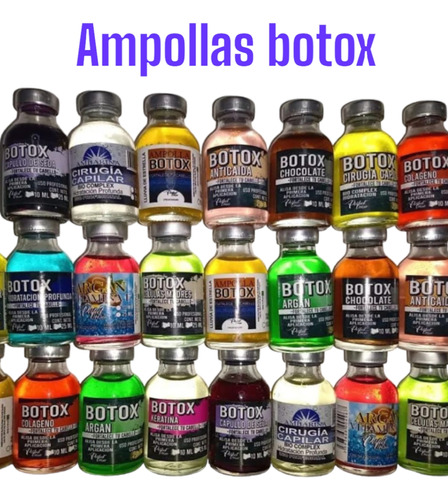 Ampollas Botox Capilares De 25 Ml Ideal - g a $290
