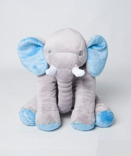 Almofada Elefante Pelúcia 60cm Travesseiro Bebê Antialérgico