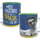 Caneca Personalizada Bolsonaro Meu Partido É O Brasil