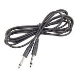 Cable Plug 6.5mm 1/4 Mono 2 Metros Para Instrumentos