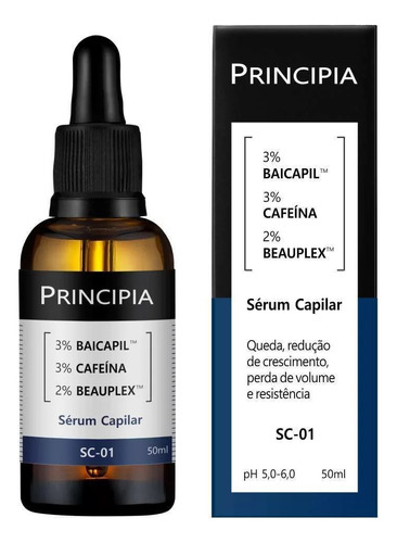 Serum Capilar 3% Baicapil + 3% Cafeina Principia Skincare Sc