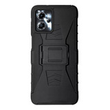 Funda Uso Rudo + Clip Para Motorola G53 Negro