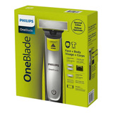 Philips Afeitadora Oneblade Cara+cuerpo, Recortes, Bordes Y