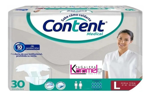 Content Medical Talla L X 30 - Unidad a $2000