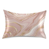 Funda De Almohada Satinada  Rose Gold