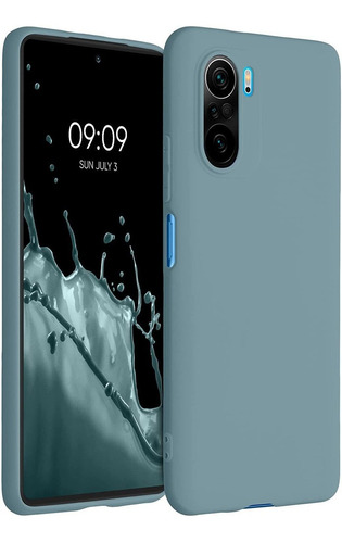 Funda Para Xiaomi Poco F3 De Silicona - Azul Artico