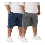 Kit 2 Bermuda Short Masculina Dry Fit Treino Plus Size