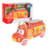 Brinquedo Infantil Ônibus Interativo Xilofone Educativo 