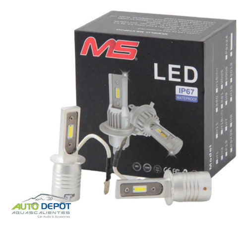 Kit De Focos Led Ms Tipo Original H11 H7 880 9005 Para Faros