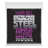 Encordado Ernie Ball Guitarra Eléctrica 011 Acero Inoxidable