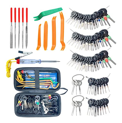 87pcs Terminal Removal Tool Kit Depinning Tool Electric...