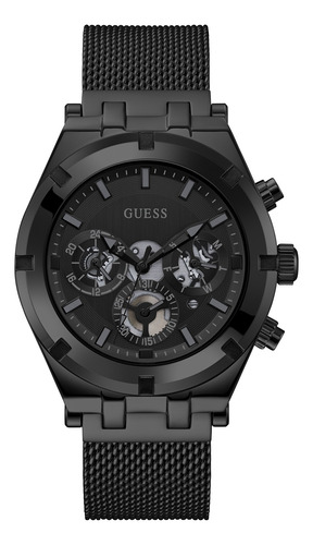 Reloj Guess Gw0582g3 Continental Caballero Negro