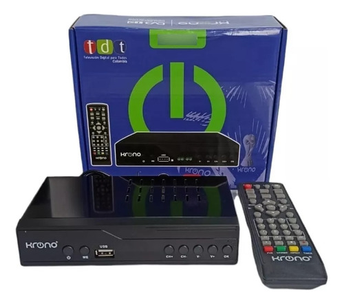 Decodificador Krono Tdt Receptor Tv Digital Dvb Hdmi Antena