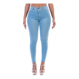 Pantalón Mezclilla Stretch Opps Jeans Dama Con Pretina Alta