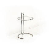 Mesa Auxiliar Arrime/ Cafe-eileen Gray-metalica Cromada